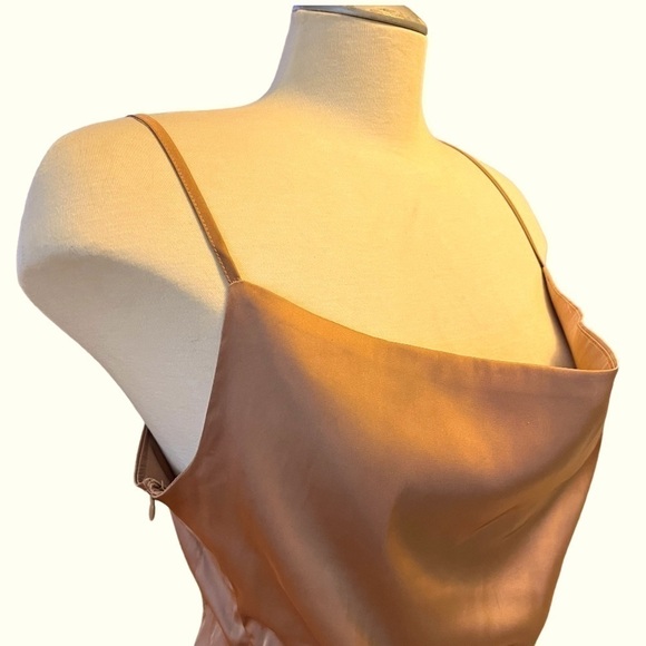 SHEIN SXY Split Detail Satin Cami Bodycon Mini Slip Dress - Picture 7 of 13